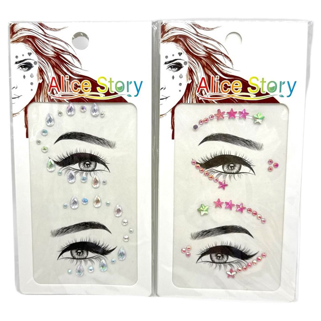 Наклейки-стрази для обличчя, Mic - № 3 Наклейки-стрази для обличчя, Mic - № 3