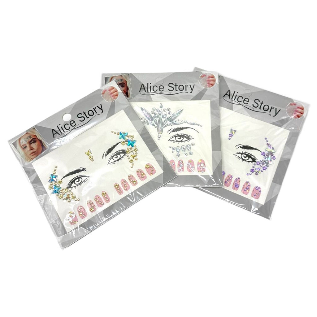 Наклейки-стразы для лица и ногтей, Mic - № 2 Наклейки-стразы для лица и ногтей, Mic - № 2