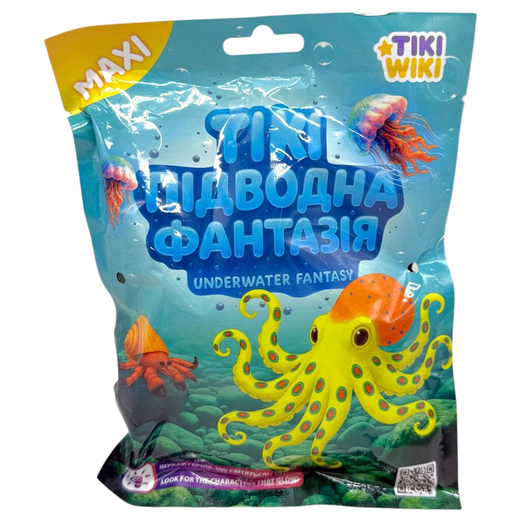 Стретч-іграшка у вигляді тварини "ТІКІ: ПІДВОДНА ФАНТАЗІЯ", в диспл. - № 1 Стретч-іграшка у вигляді тварини "ТІКІ: ПІДВОДНА ФАНТАЗІЯ", в диспл. - № 1