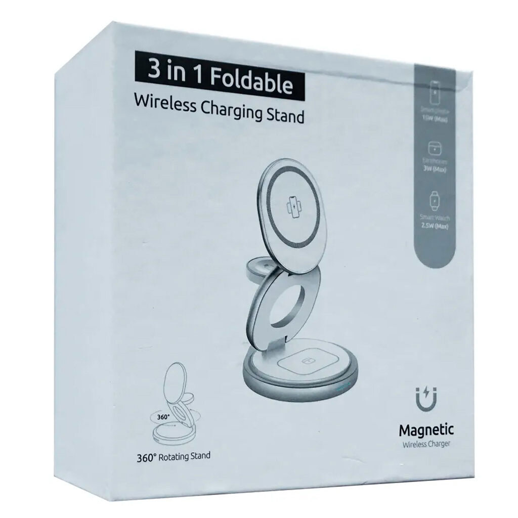 Бездротове ЗУ W27, Сірий - № 2 Бездротове ЗУ W27, Сірий - № 2