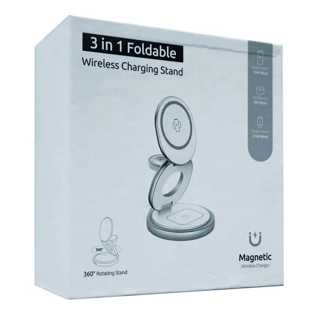 Бездротове ЗУ W27, Срібний - № 2 Бездротове ЗУ W27, Срібний - № 2