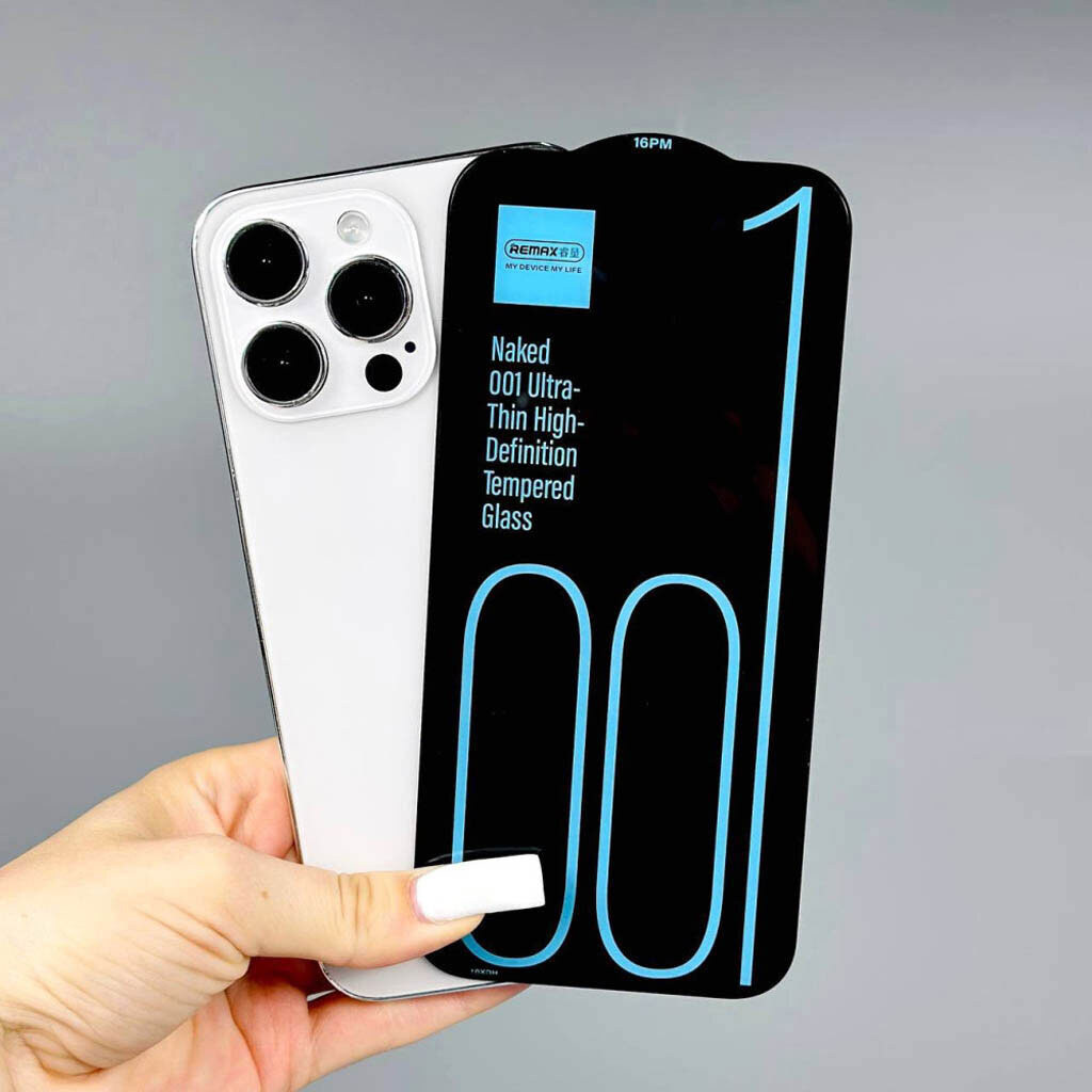 Захисне скло Apple iPhone 17 Pro Max, Remax UT-01 Naked, Чорний - № 5 Захисне скло Apple iPhone 17 Pro Max, Remax UT-01 Naked, Чорний - № 5