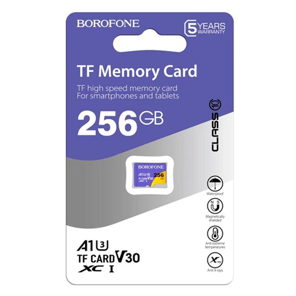 Карта памяти Borofone microSDHC, 256 Гб. - № 1 Карта памяти Borofone microSDHC, 256 Гб. - № 1