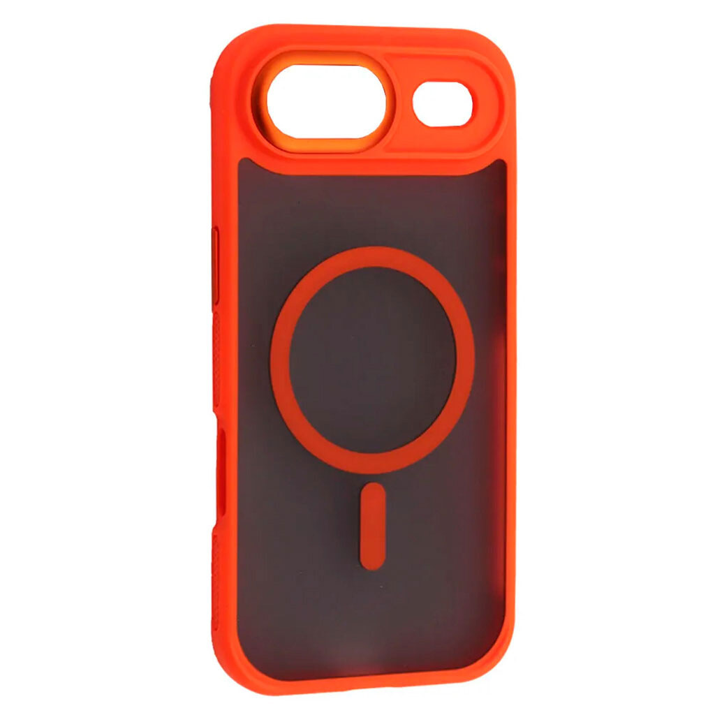 Чехол (накладка) Apple iPhone 17 Air, Matte Case, MagSafe, Оранжевый - № 1 Чехол (накладка) Apple iPhone 17 Air, Matte Case, MagSafe, Оранжевый - № 1