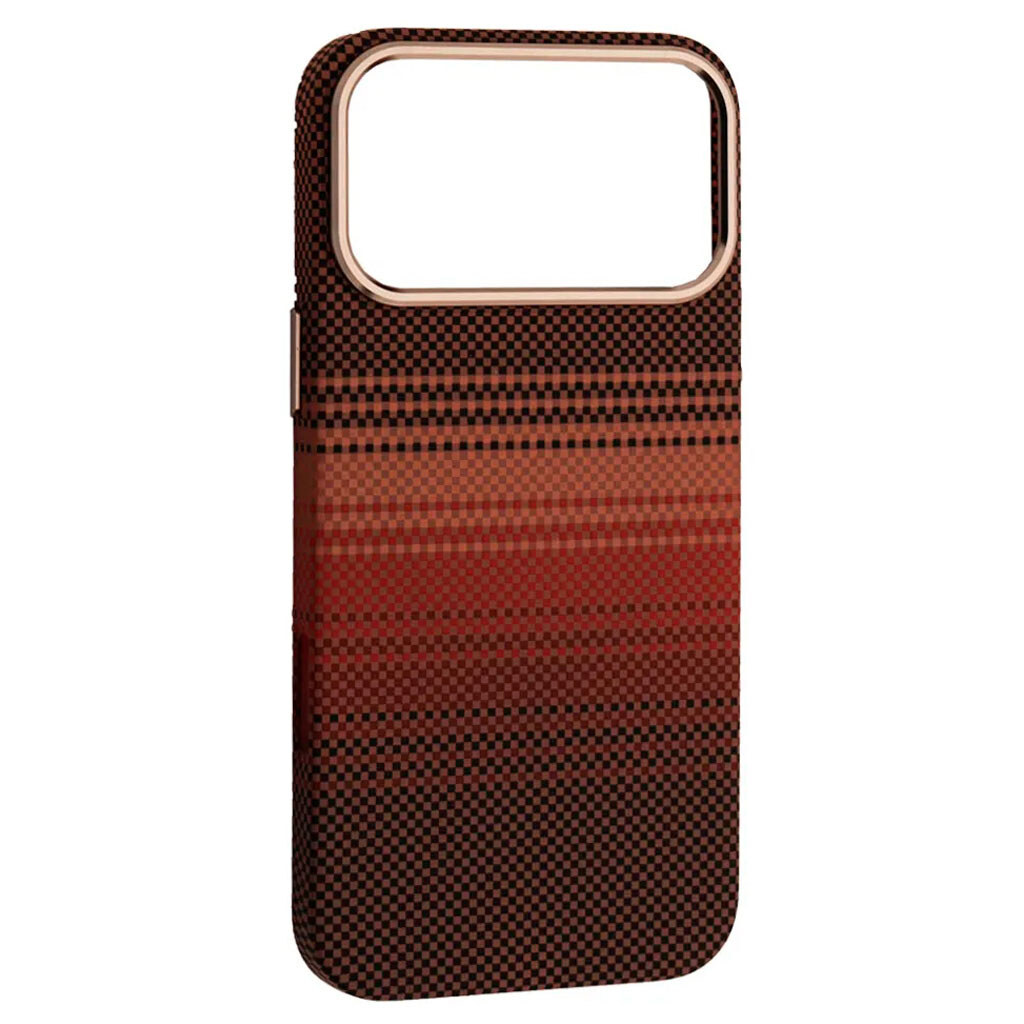 Чехол (накладка) Apple iPhone 17 Pro, Carbon Style, MagSafe, Sunset, Рисунок - № 1 Чехол (накладка) Apple iPhone 17 Pro, Carbon Style, MagSafe, Sunset, Рисунок - № 1