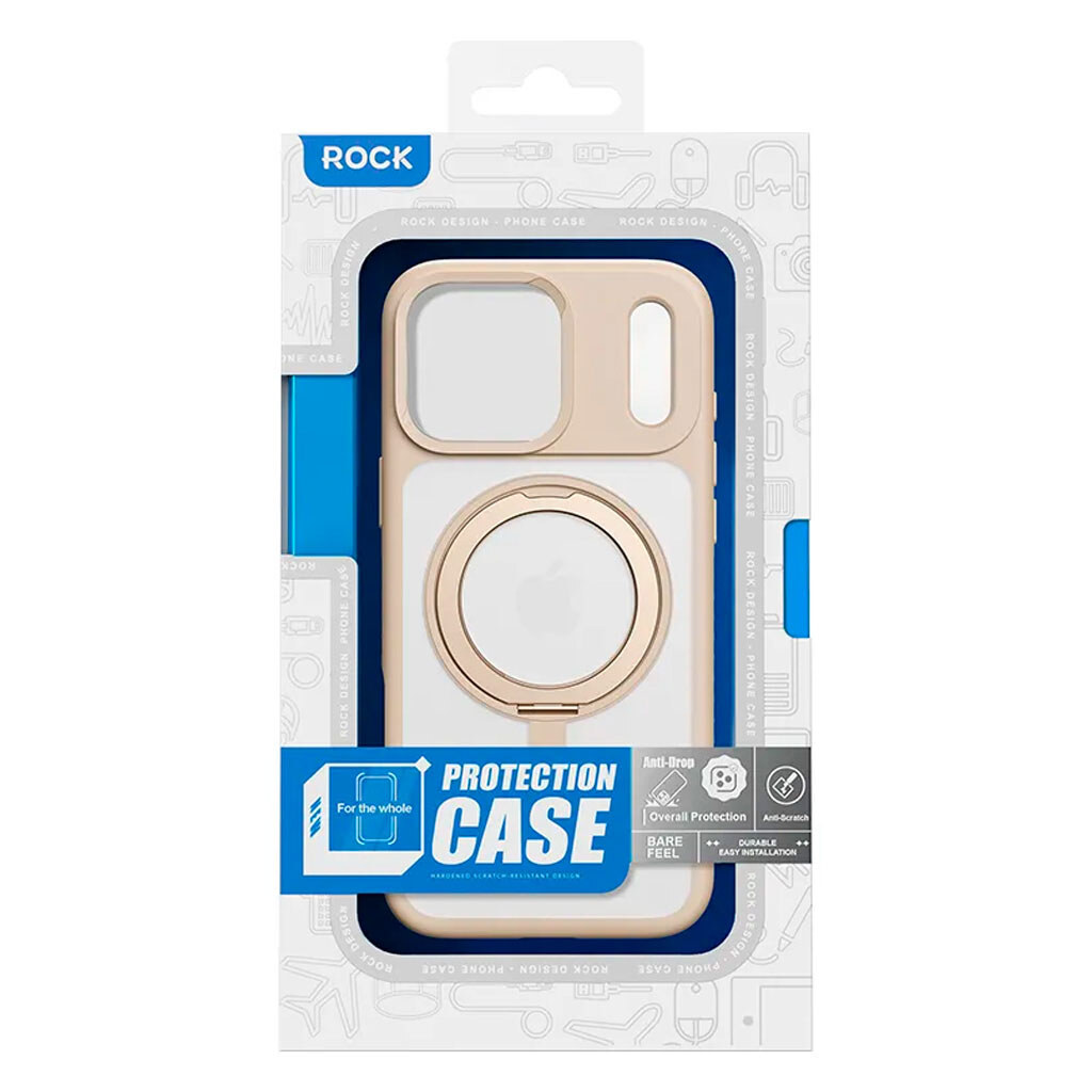 Чехол (накладка) Apple iPhone 17 Pro Max, Rock Rotating Guard Touch, MagSafe, Серый - № 2 Чехол (накладка) Apple iPhone 17 Pro Max, Rock Rotating Guard Touch, MagSafe, Серый - № 2