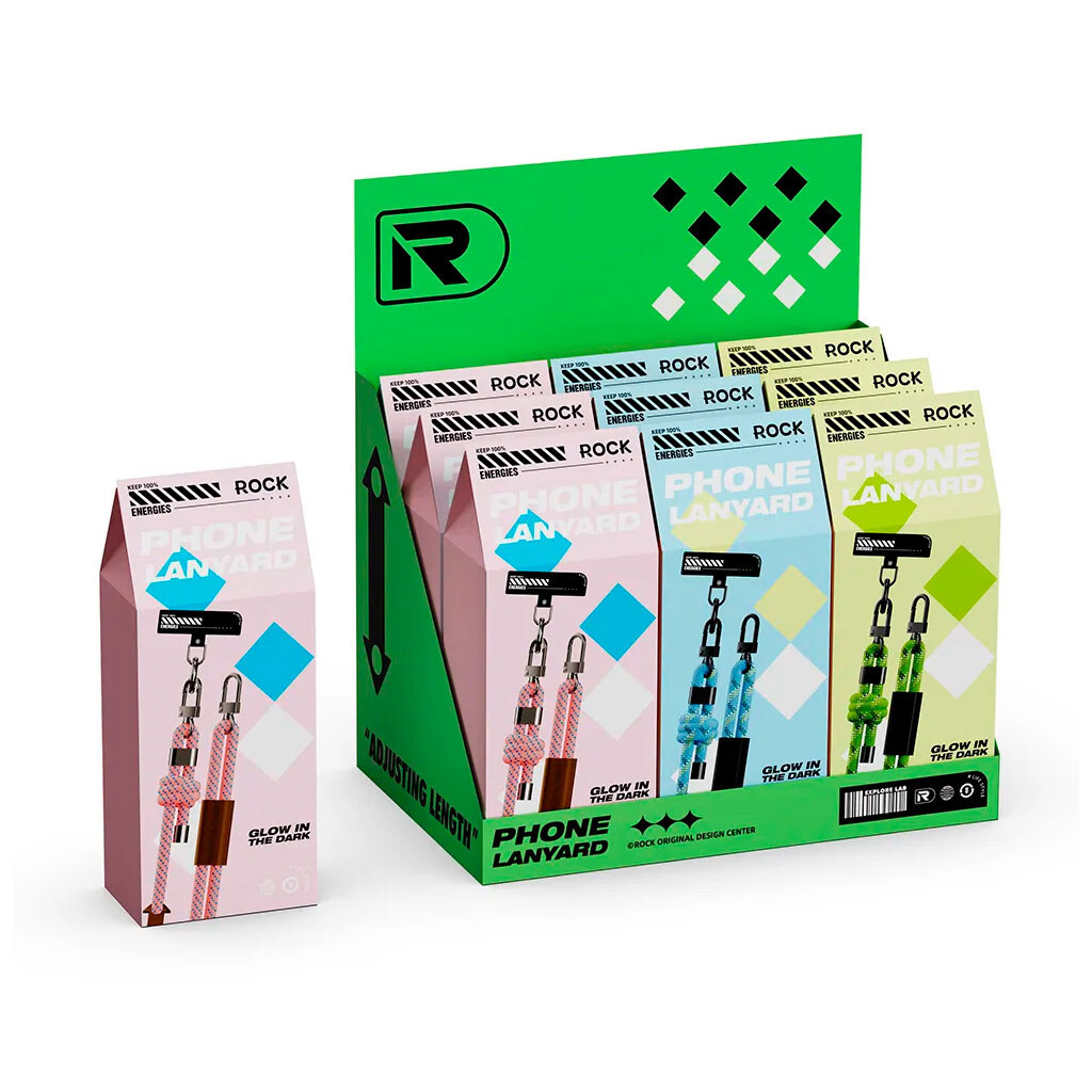 Шнурок Rock Multifunctional Glow, Синій - № 2 Шнурок Rock Multifunctional Glow, Синій - № 2