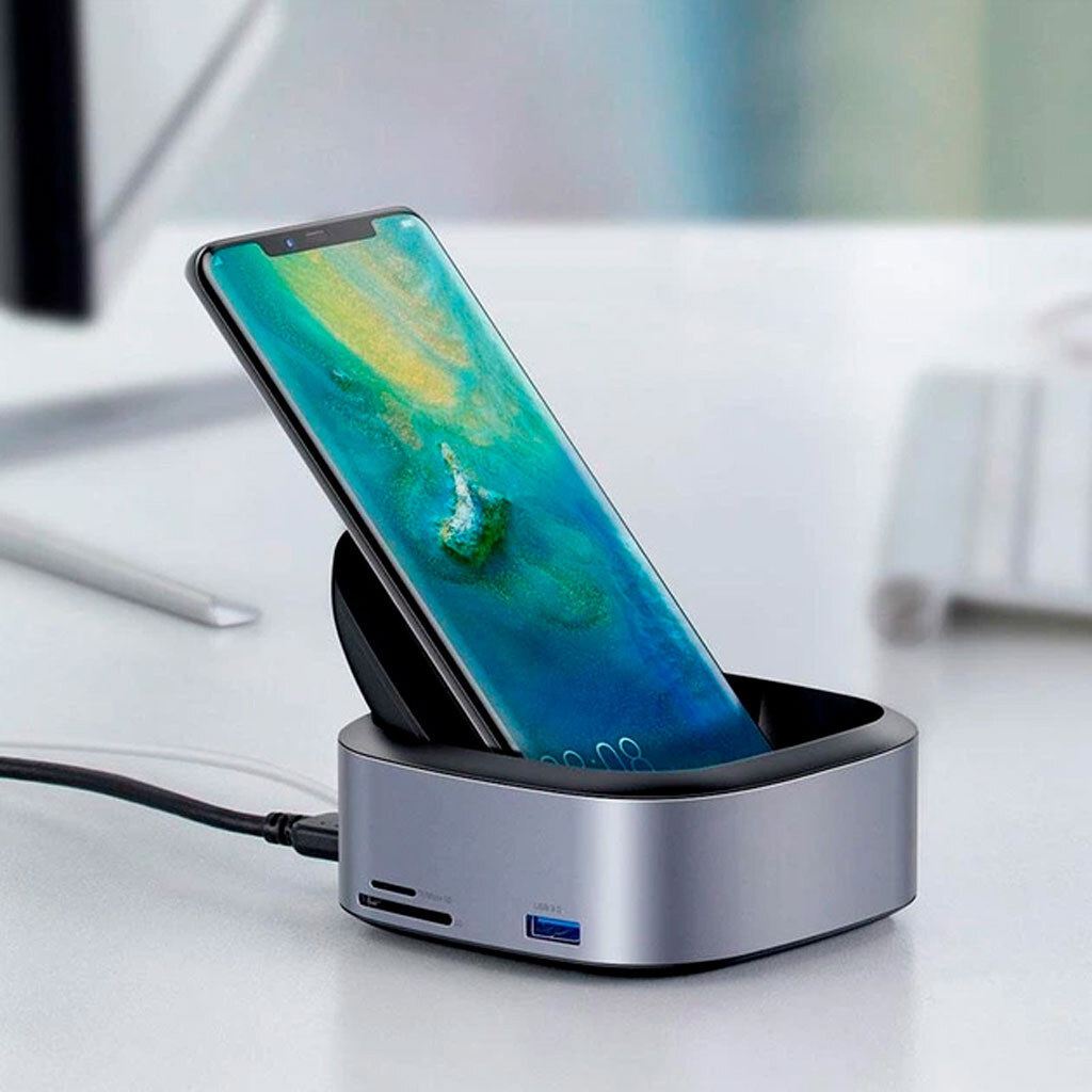 Док-станція Baseus CAHUB-S0G Mate Docking, Сірий - № 6 Док-станція Baseus CAHUB-S0G Mate Docking, Сірий - № 6