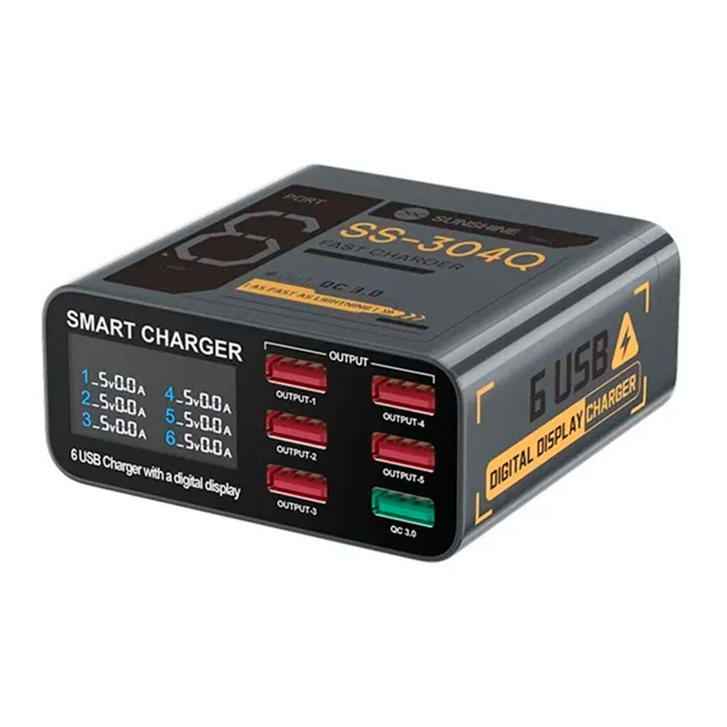 Зарядное устройство Sunshine SS-304Q, Серый - № 1 Зарядное устройство Sunshine SS-304Q, Серый - № 1