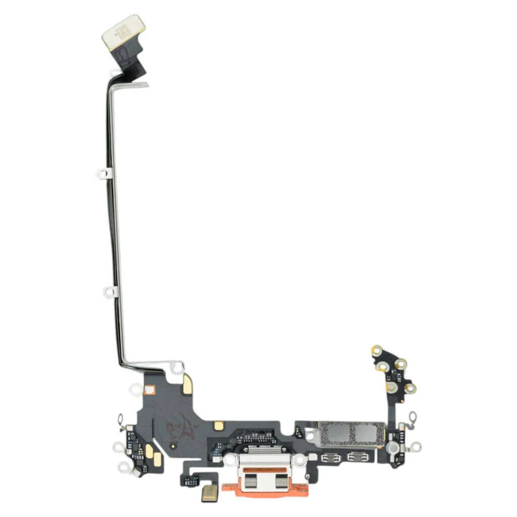 Шлейф Apple iPhone 17 Pro Max, С разъемом на зарядку, Оранжевый - № 1 Шлейф Apple iPhone 17 Pro Max, С разъемом на зарядку, Оранжевый - № 1