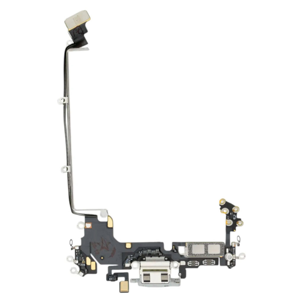 Шлейф Apple iPhone 17 Pro, С разъемом на зарядку, Серебряный - № 1 Шлейф Apple iPhone 17 Pro, С разъемом на зарядку, Серебряный - № 1