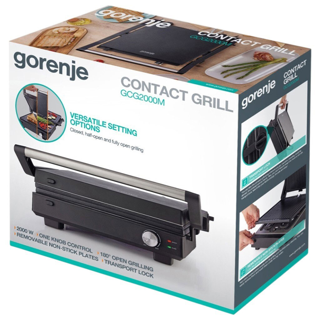 Гриль Gorenje GCG2000M, Чорний - № 9 Гриль Gorenje GCG2000M, Чорний - № 9