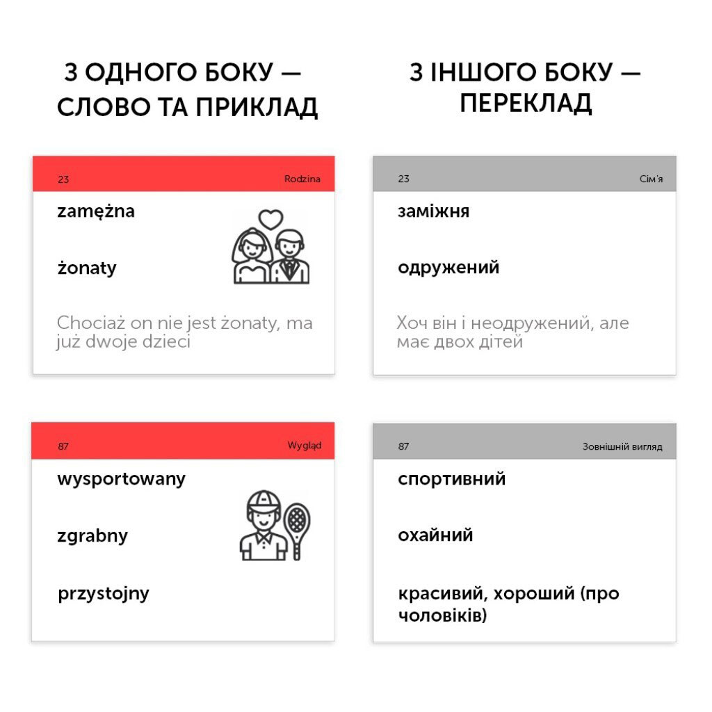 Карточки для изучения польского языка, English Student - № 3 Карточки для изучения польского языка, English Student - № 3