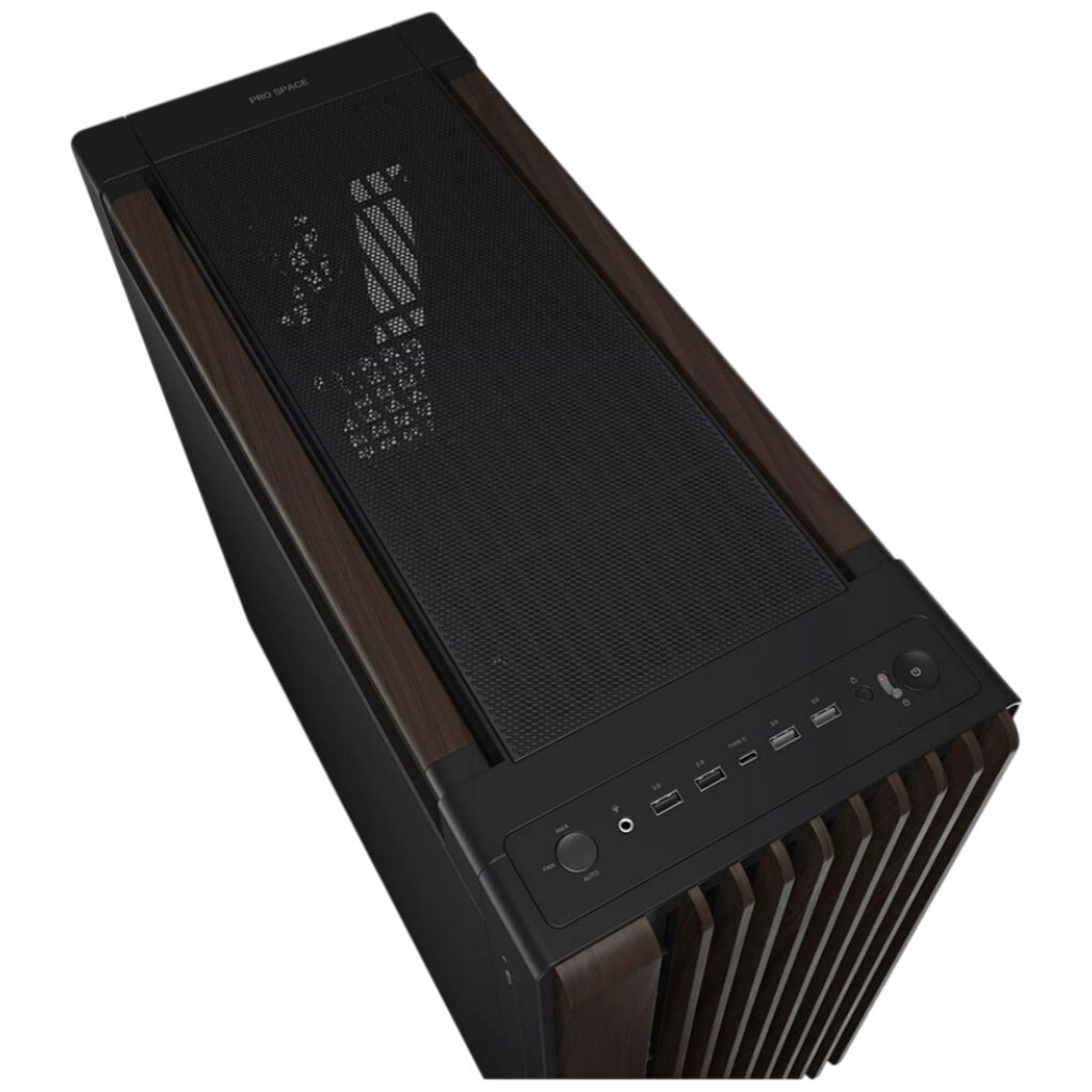 Корпус Asus ProArt PA602 Walnut Wood Metal Panel, Черный - № 10 Корпус Asus ProArt PA602 Walnut Wood Metal Panel, Черный - № 10