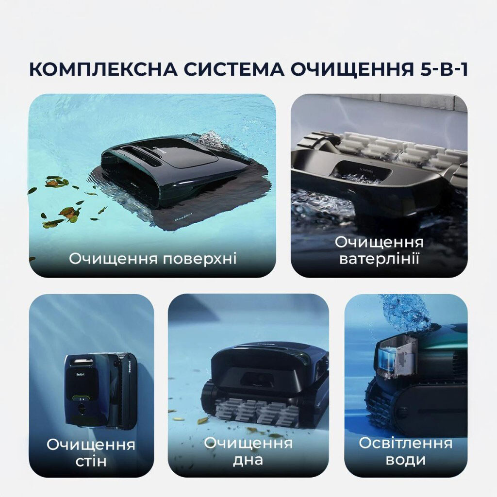 Робот-пилосос Beatbot AquaSense 2 Pro, Чорний - № 9 Робот-пилосос Beatbot AquaSense 2 Pro, Чорний - № 9