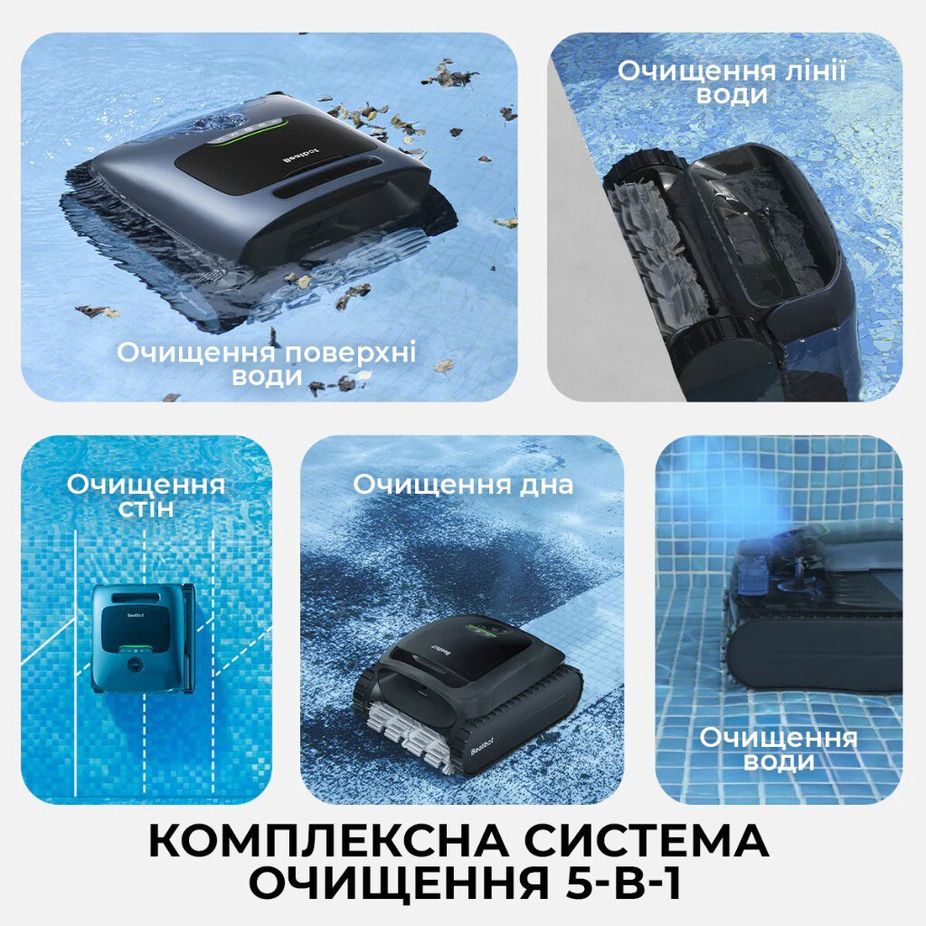 Робот-пилосос Beatbot AquaSense Pro, Чорний - № 4 Робот-пилосос Beatbot AquaSense Pro, Чорний - № 4