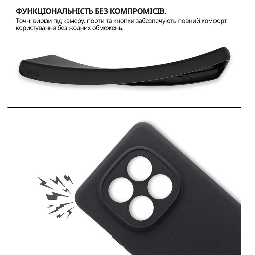 Чехол (накладка) Xiaomi Redmi Note 15 Pro, BeCover, Черный - № 5 Чехол (накладка) Xiaomi Redmi Note 15 Pro, BeCover, Черный - № 5