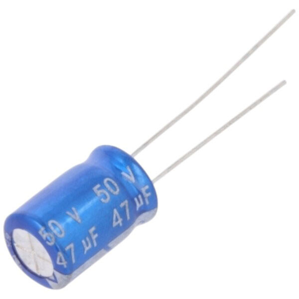 Конденсатор электролитический JRG-47U/50 - № 1 Конденсатор электролитический JRG-47U/50 - № 1