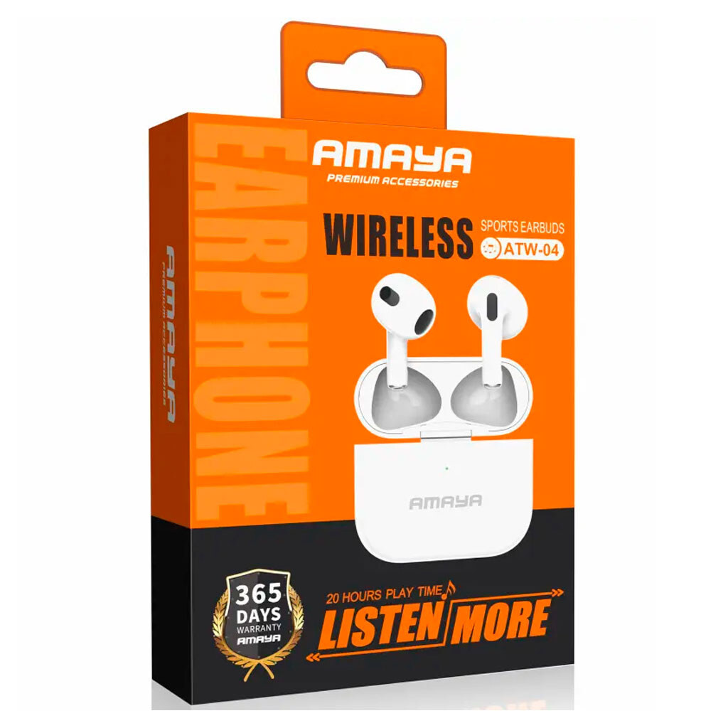 Bluetooth-гарнитура Amaya ATW-04, Стерео, Белый - № 2 Bluetooth-гарнитура Amaya ATW-04, Стерео, Белый - № 2