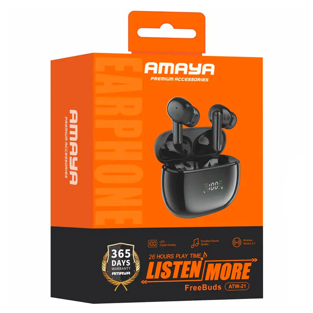 Bluetooth-гарнитура Amaya ATW-21, Стерео, Золотой - № 2 Bluetooth-гарнитура Amaya ATW-21, Стерео, Золотой - № 2