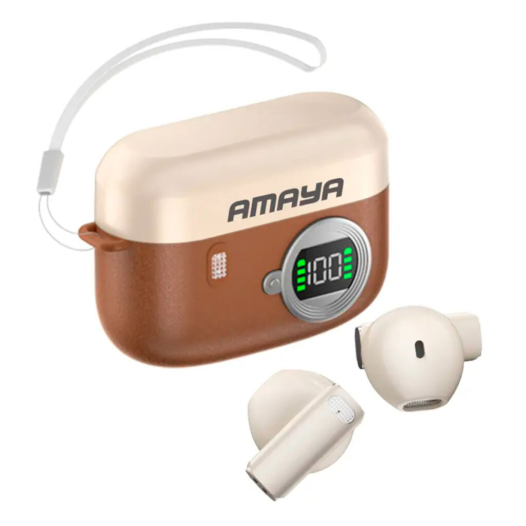 Bluetooth-гарнітура Amaya ATW-36, Стерео, Коричневий - № 1 Bluetooth-гарнітура Amaya ATW-36, Стерео, Коричневий - № 1