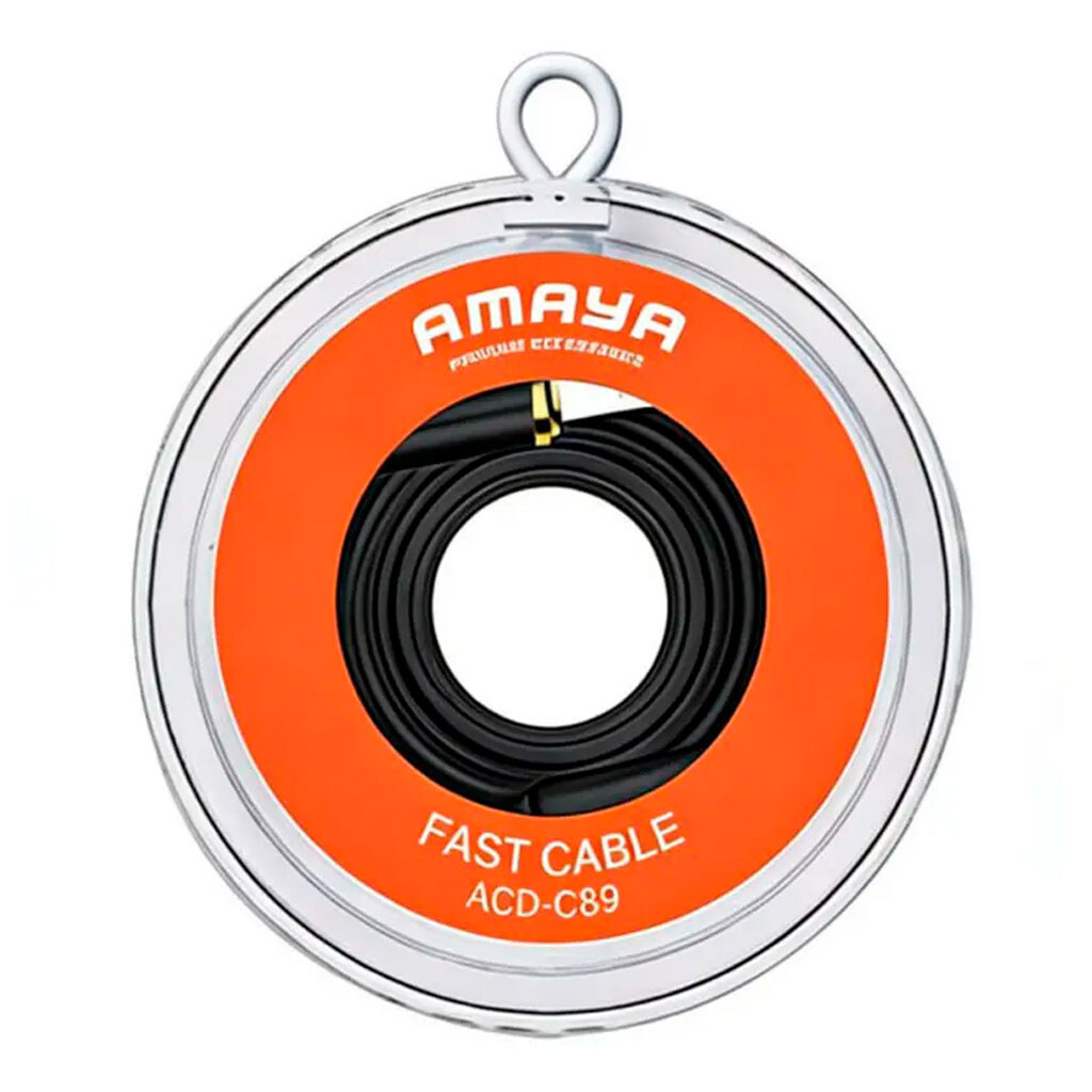 USB кабель Amaya C89, Type-C, 1.0 м., Чорний - № 2 USB кабель Amaya C89, Type-C, 1.0 м., Чорний - № 2