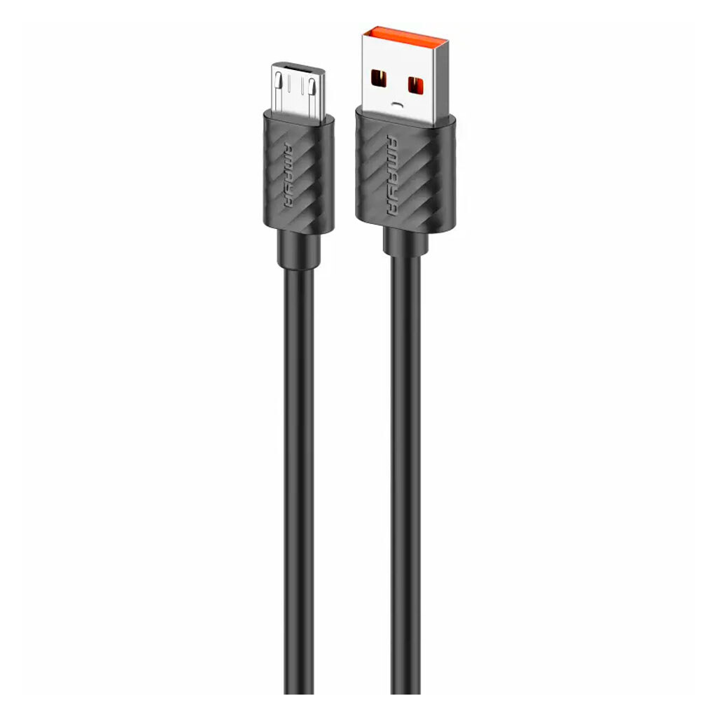 USB кабель Amaya M77, MicroUSB, 1.0 м., Чорний - № 1 USB кабель Amaya M77, MicroUSB, 1.0 м., Чорний - № 1