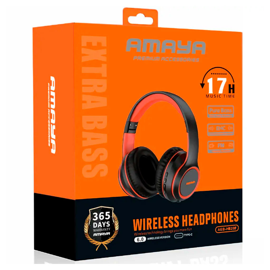 Bluetooth-гарнітура Amaya H520F, Стерео, Чорний - № 2 Bluetooth-гарнітура Amaya H520F, Стерео, Чорний - № 2