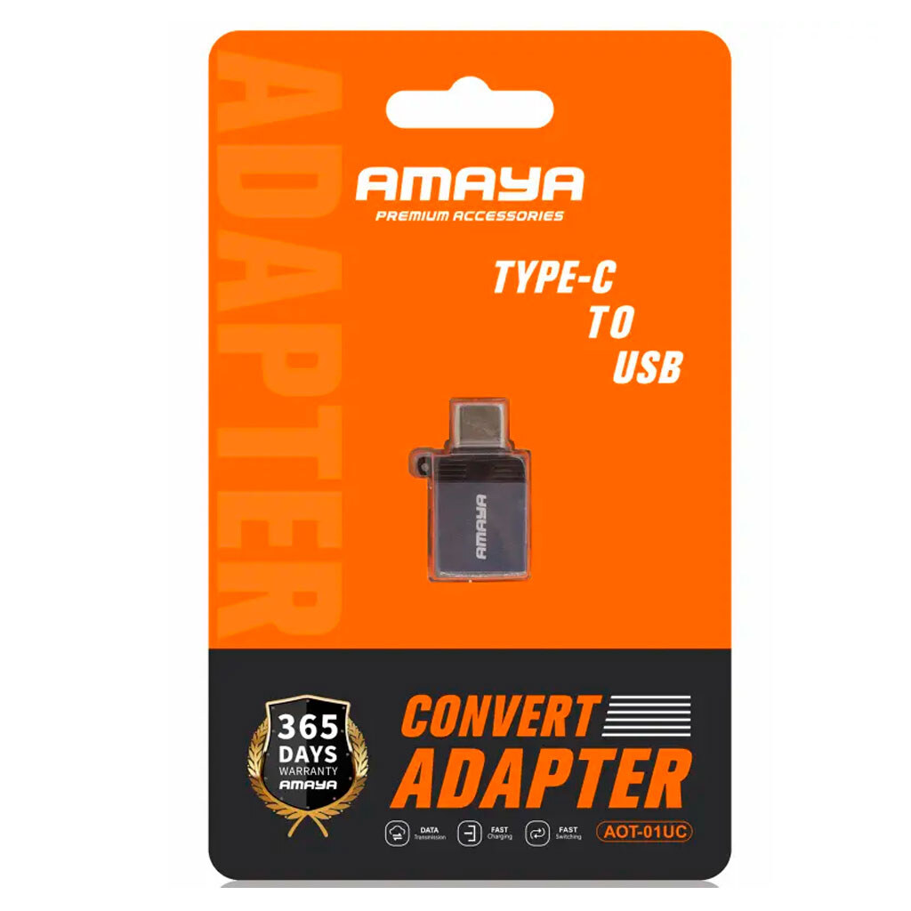 Адаптер Amaya 01UC, Type-C, USB, Серый - № 2 Адаптер Amaya 01UC, Type-C, USB, Серый - № 2