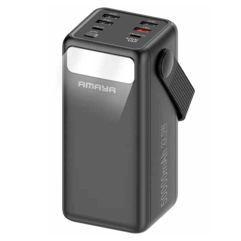 Портативная батарея (Power Bank) Amaya APB-50, 50000 mAh, Черный - № 1 Портативная батарея (Power Bank) Amaya APB-50, 50000 mAh, Черный - № 1