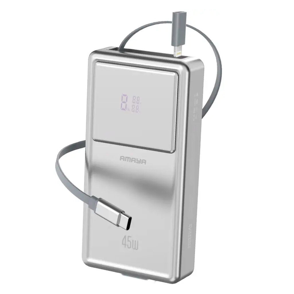 Портативная батарея (Power Bank) Amaya APB-F231, 20000 mAh, Серебряный - № 1 Портативная батарея (Power Bank) Amaya APB-F231, 20000 mAh, Серебряный - № 1