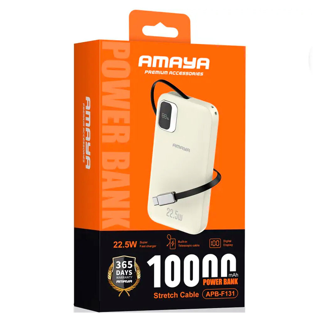 Портативная батарея (Power Bank) Amaya F131, 10000 mAh, Бежевый - № 2 Портативная батарея (Power Bank) Amaya F131, 10000 mAh, Бежевый - № 2