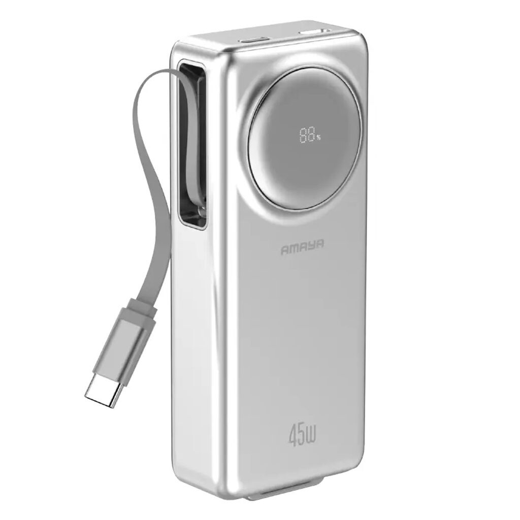 Портативная батарея (Power Bank) Amaya F132, 10000 mAh, Серебряный - № 1 Портативная батарея (Power Bank) Amaya F132, 10000 mAh, Серебряный - № 1