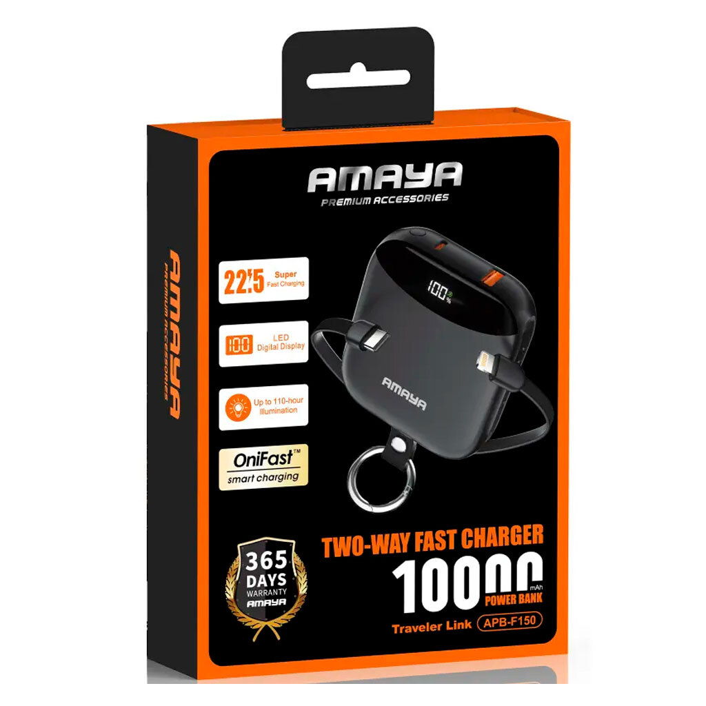 Портативная батарея (Power Bank) Amaya F150, 10000 mAh, Черный - № 2 Портативная батарея (Power Bank) Amaya F150, 10000 mAh, Черный - № 2