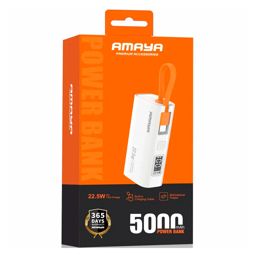 Портативная батарея (Power Bank) Amaya FD39, 5000 mAh, Белый - № 2 Портативная батарея (Power Bank) Amaya FD39, 5000 mAh, Белый - № 2