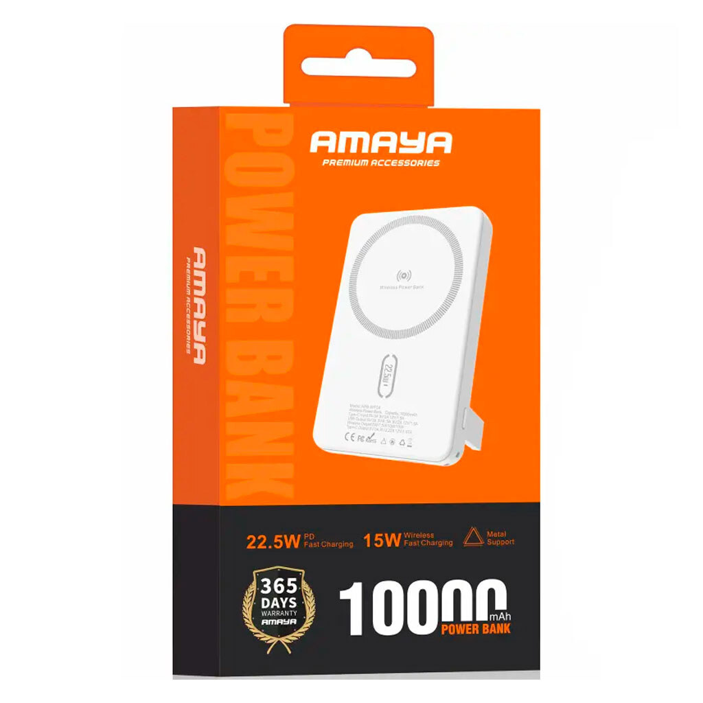 Портативная батарея (Power Bank) Amaya WF54, 10000 mAh, Белый - № 2 Портативная батарея (Power Bank) Amaya WF54, 10000 mAh, Белый - № 2