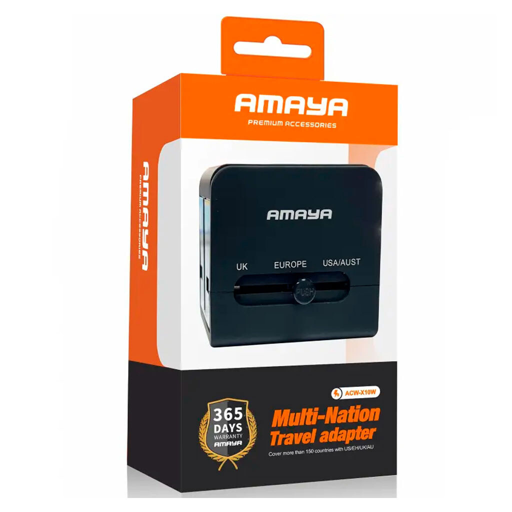 Сетевой переходник Amaya X10W, Черный - № 2 Сетевой переходник Amaya X10W, Черный - № 2