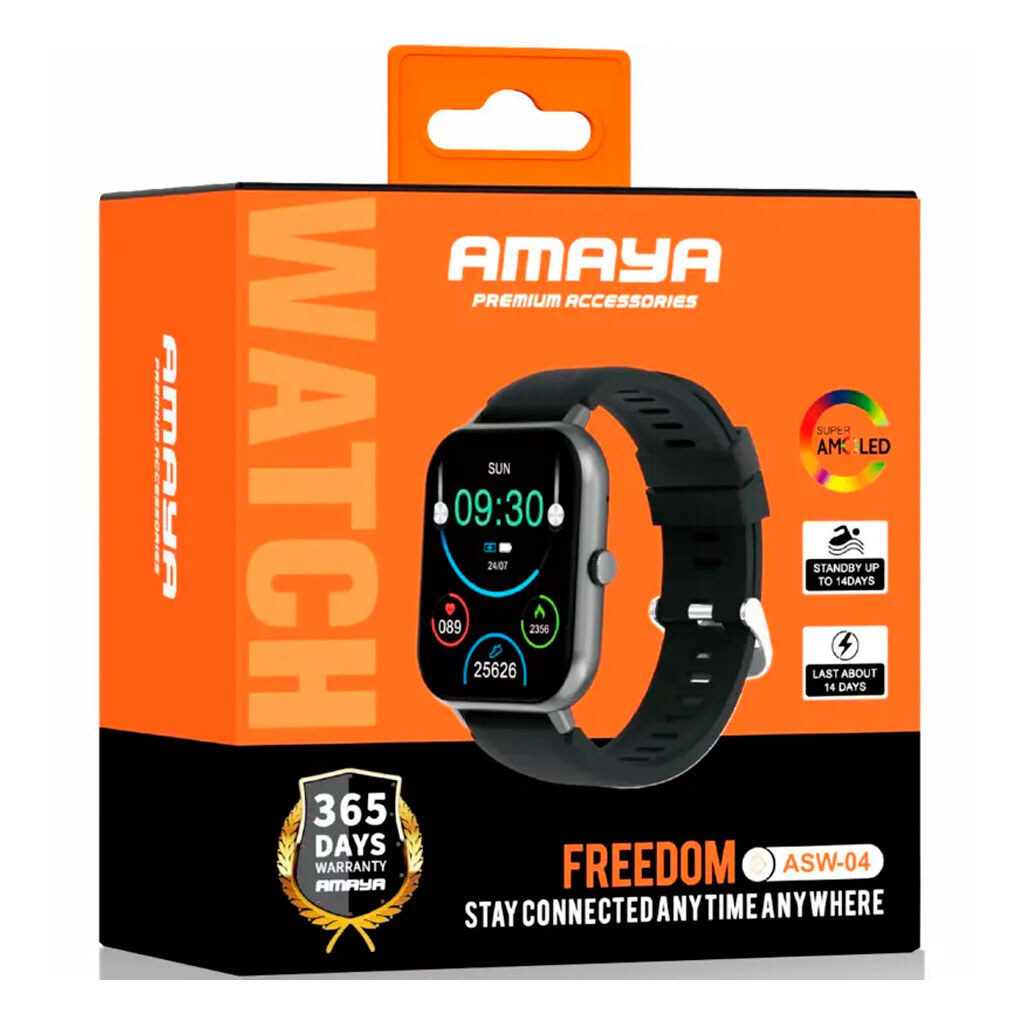 Умные часы Amaya ASW-04 Smart Sports, Черный - № 2 Умные часы Amaya ASW-04 Smart Sports, Черный - № 2
