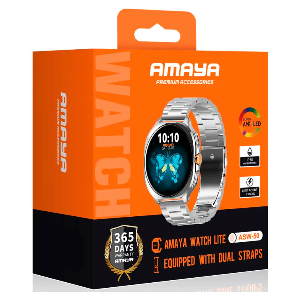 Умные часы Amaya ASW-50 Smart Sports, Серебряный - № 2 Умные часы Amaya ASW-50 Smart Sports, Серебряный - № 2