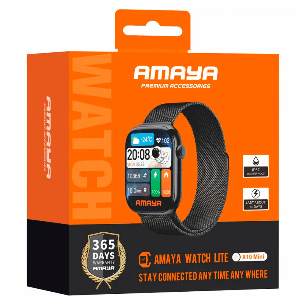 Умные часы Amaya X10 Mini Smart Sports, Черный - № 2 Умные часы Amaya X10 Mini Smart Sports, Черный - № 2