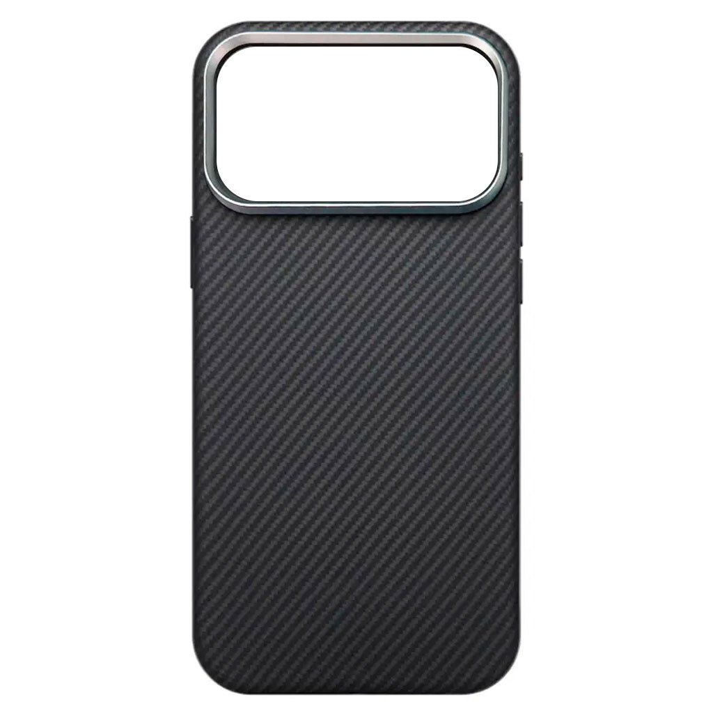 Чохол (накладка) Apple iPhone 17 Pro, Carbon Style, MagSafe, Чорний - № 1 Чохол (накладка) Apple iPhone 17 Pro, Carbon Style, MagSafe, Чорний - № 1