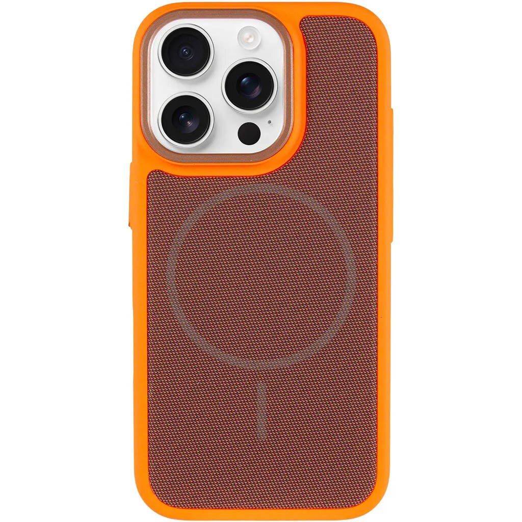 Чохол (накладка) Apple iPhone 15 Pro, TechWoven Hybrid, MagSafe, Orange-Brown, Помаранчевий - № 3 Чохол (накладка) Apple iPhone 15 Pro, TechWoven Hybrid, MagSafe, Orange-Brown, Помаранчевий - № 3
