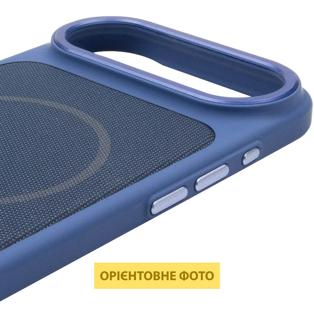 Чохол (накладка) Apple iPhone 17 Pro Max, TechWoven Hybrid, MagSafe, Синій - № 3 Чохол (накладка) Apple iPhone 17 Pro Max, TechWoven Hybrid, MagSafe, Синій - № 3