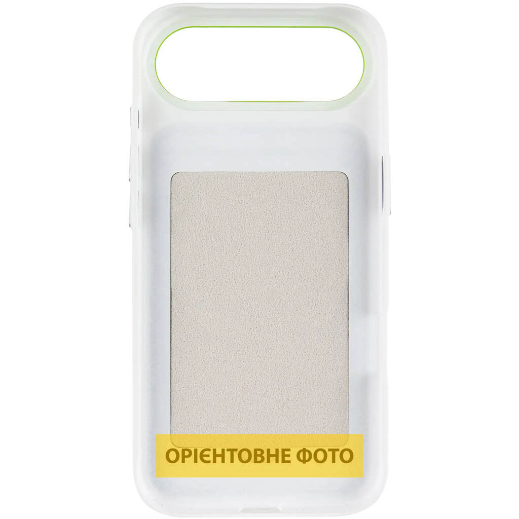 Чохол (накладка) Apple iPhone 17 Pro Max, TechWoven Hybrid, MagSafe, White-Green, Білий - № 2 Чохол (накладка) Apple iPhone 17 Pro Max, TechWoven Hybrid, MagSafe, White-Green, Білий - № 2