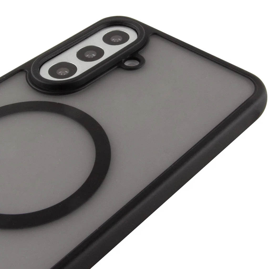 Чехол (накладка) Samsung Galaxy S25 FE, Epik Bloom, MagSafe, Черный - № 4 Чехол (накладка) Samsung Galaxy S25 FE, Epik Bloom, MagSafe, Черный - № 4