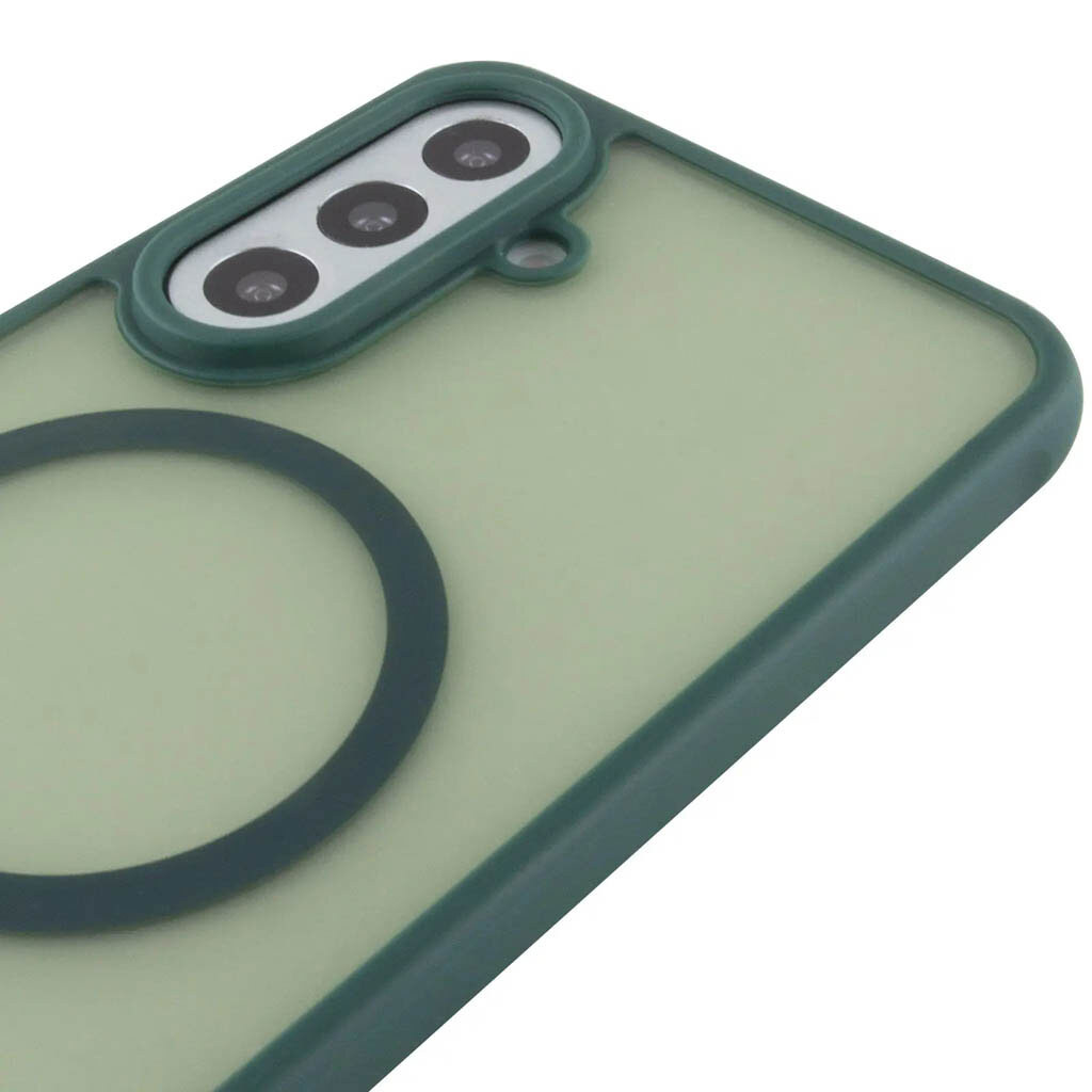 Чехол (накладка) Samsung Galaxy S25 FE, Epik Bloom, MagSafe, Зеленый - № 4 Чехол (накладка) Samsung Galaxy S25 FE, Epik Bloom, MagSafe, Зеленый - № 4