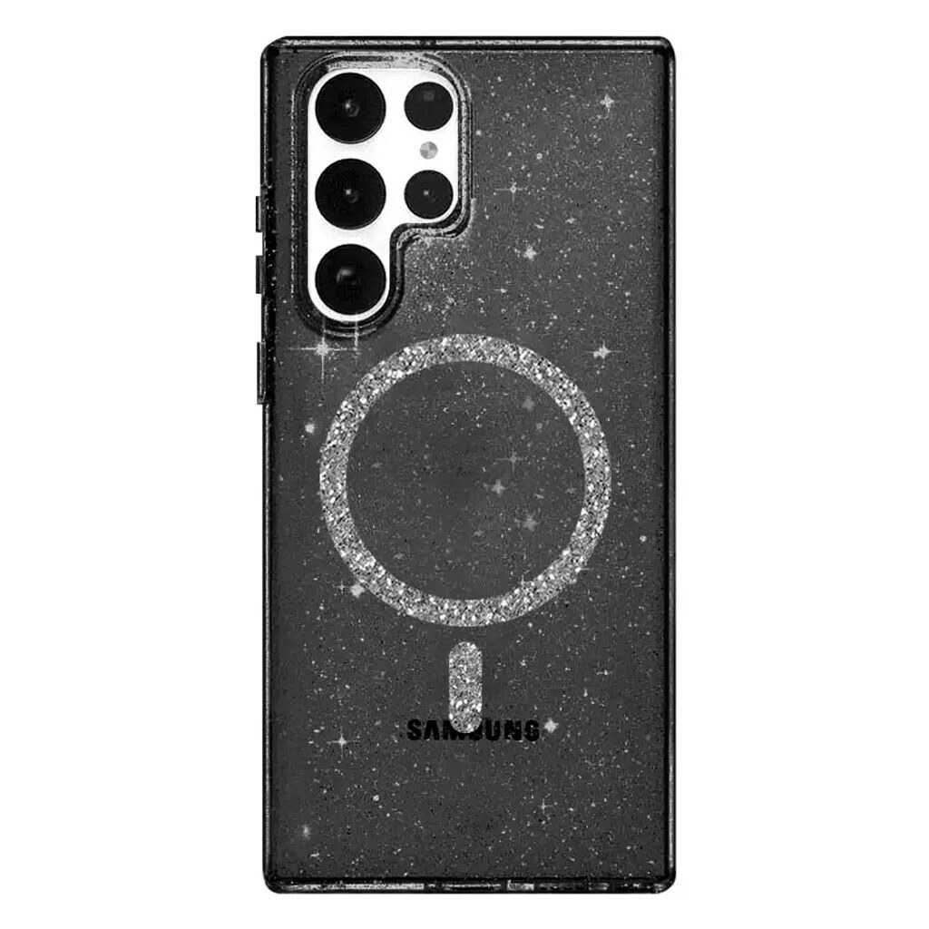 Чехол (накладка) Samsung Galaxy S26 Ultra, Epik Eclipse Sparkle, MagSafe, Черный - № 1 Чехол (накладка) Samsung Galaxy S26 Ultra, Epik Eclipse Sparkle, MagSafe, Черный - № 1