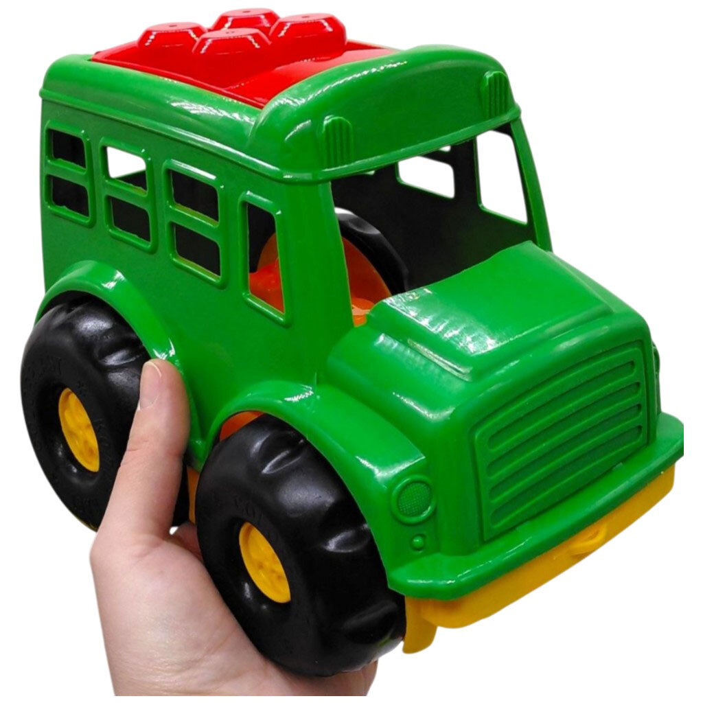 Автобус "Бусик №1" + лопатка и грабельки, Colorplast - № 2 Автобус "Бусик №1" + лопатка и грабельки, Colorplast - № 2