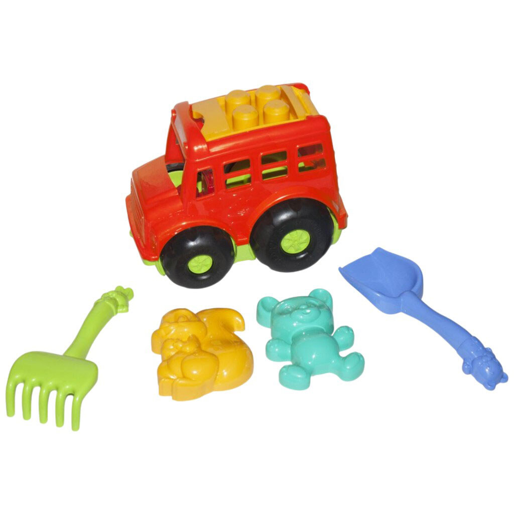 Автобус "Бусик" с песочным набором, Colorplast - № 1 Автобус "Бусик" с песочным набором, Colorplast - № 1