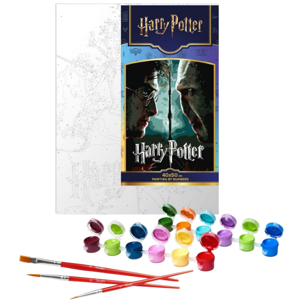 Картина за номерами з фарбами металік "Harry Potter: Гаррі та Волдеморт", 40х50см, Ідейка - № 2 Картина за номерами з фарбами металік "Harry Potter: Гаррі та Волдеморт", 40х50см, Ідейка - № 2